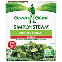 Green Giant Steamers Spinach Creamed Sauced - 10 Oz - Image 2