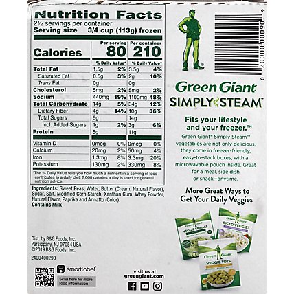 Green Giant Steamers Peas Sweet & Butter Sauce Lightly Sauced - 10 Oz - Image 6