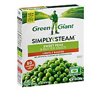 Green Giant Steamers Peas Sweet & Butter Sauce Lightly Sauced - 10 Oz