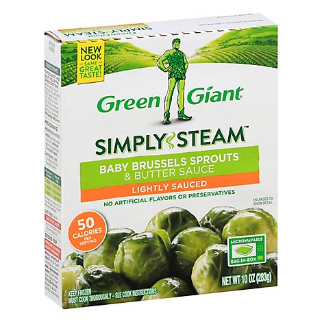 Green Giant Steamers Baby Brussels Sprouts & Butter Sauce Lightly Sauced - 10 Oz
