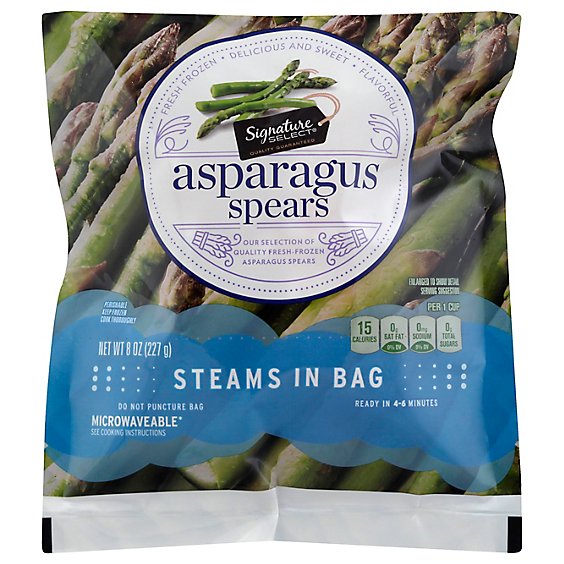 Signature SELECT Asparagus Spears Steam In Bag - 8 Oz