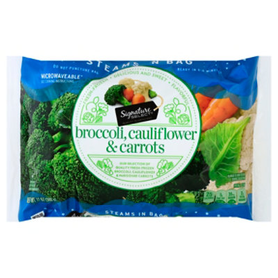 Signature SELECT Broccoli Parisienne Style Carrots & Cauliflower Steam In Bag - 12 Oz
