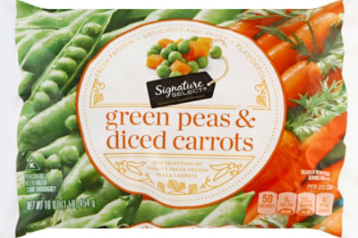 Signature SELECT Peas Green & Diced Carrots - 16 Oz