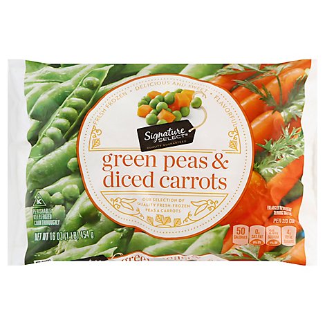 Signature SELECT Peas Green & Diced Carrots - 16 Oz