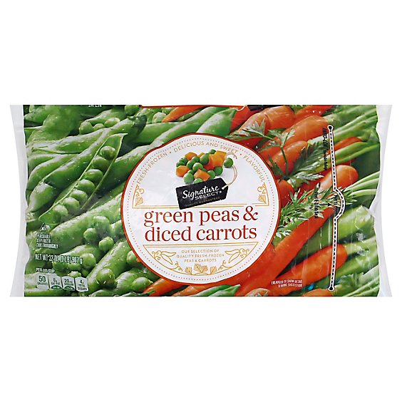 Signature SELECT Peas Green & Carrots - 32 Oz