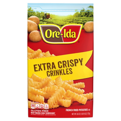 Ore-Ida Extra Crispy Crinkles French Fries Fried Frozen Potatoes Bag - 26 Oz - Image 5