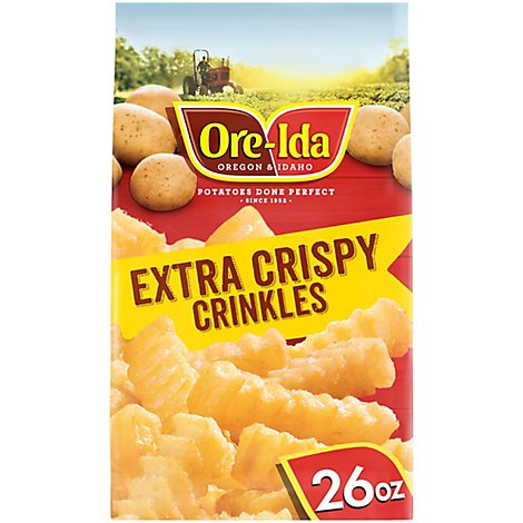 Ore-Ida Potatoes French Fried Golden Crinkles Extra Crispy - 26 Oz