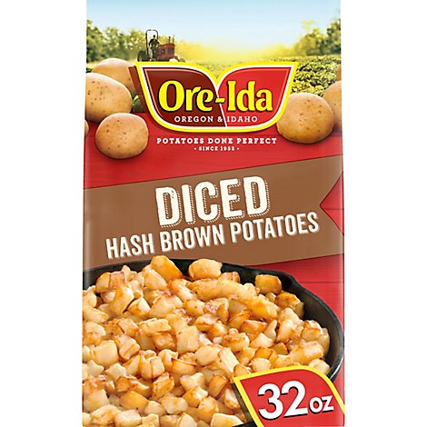 Ore-Ida Potatoes Hash Brown Diced Gluten Free - 32 Oz