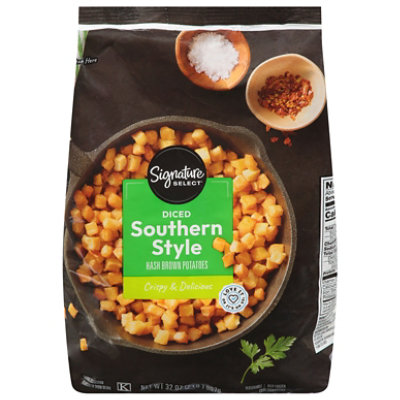 Signature SELECT Potatoes Hash Browns Diced Southern Style - 32 Oz