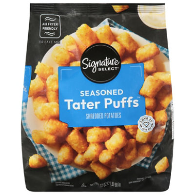 Signature Select Tater Puffs Seasoned Shredded Potatoes - 32 Oz