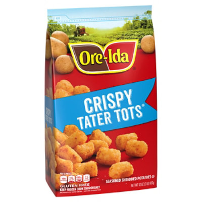 Ore-Ida Golden Tater Tots Seasoned Shredded Frozen Potatoes Bag - 32 Oz ...