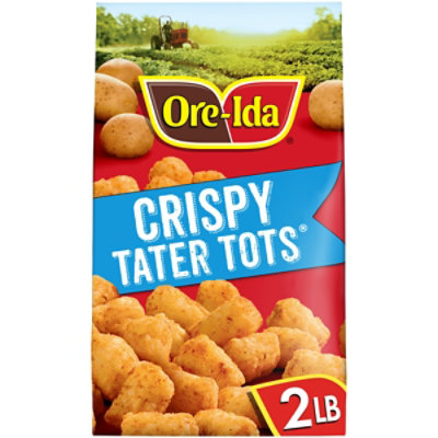 Ore-Ida Crispy Tater Tots Seasoned Shredded Frozen Potatoes - 32 Oz - Image 1