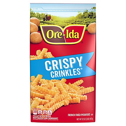 Ore-Ida Golden Crinkles French Fries Fried Frozen Potatoes Bag - 32 Oz - Image 2