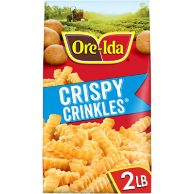 Ore-Ida Golden Crinkles French Fries Fried Frozen Potatoes Bag - 32 Oz - Image 1