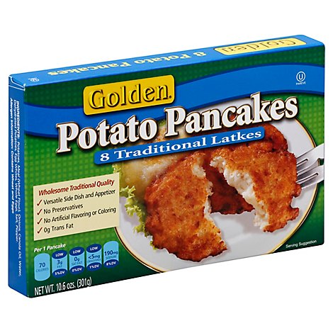 Golden Pancakes Potato 8 Count - 10.6 Oz
