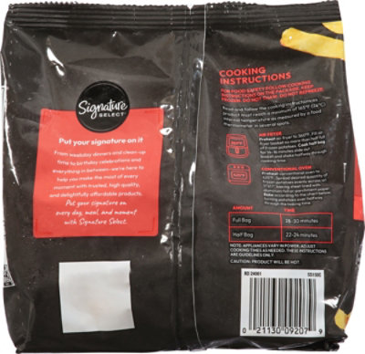 Signature SELECT French Fried Potatoes Classic Steak Cut - 28 Oz - Image 5