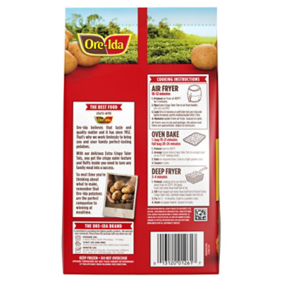 Ore-Ida Extra Crispy Tater Tots Seasoned Shredded Frozen Potatoes - 28 Oz - Image 8