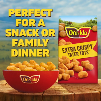 Ore-Ida Extra Crispy Tater Tots Seasoned Shredded Frozen Potatoes Bag - 28 Oz - Image 2