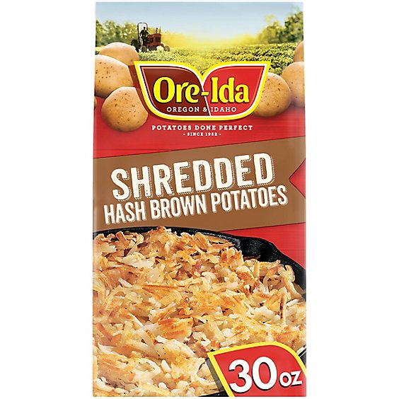 Ore-Ida Shredded Hash Brown Frozen Potatoes Bag - 30 Oz