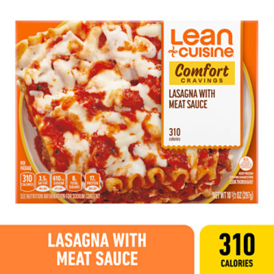 LEAN CUISINE Comfort Cravings Lasagna with Meat Sauce Frozen Entree box  - 10.5 Oz - Image 1