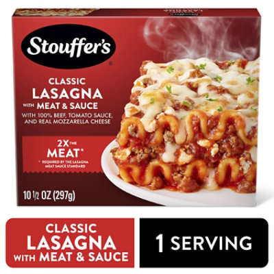 Stouffer's Lasagna With Meat And Sauce Frozen Meal - 10.5 Oz - Image 1