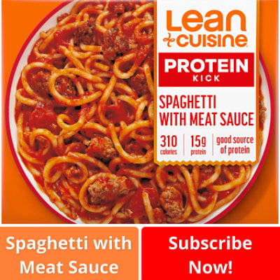 LEAN CUISINE Protein Kick Spaghetti with Meat Sauce Frozen Entree Box - 11.5 Oz - Image 1