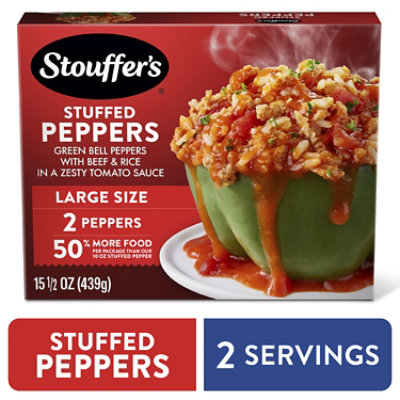 Stouffer's Stuffed Peppers Large Size Frozen Meal - 15.5 Oz - Image 1