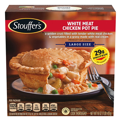 STOUFFERS Satisfying Servings Meal Pot Pie White Meat Chicken - 16 Oz - Image 3