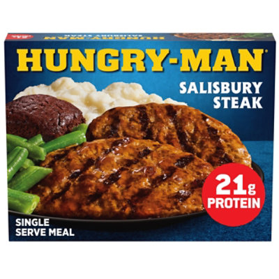 Hungry-Man Salisbury Steak Frozen Dinner - 16 Oz - Image 1