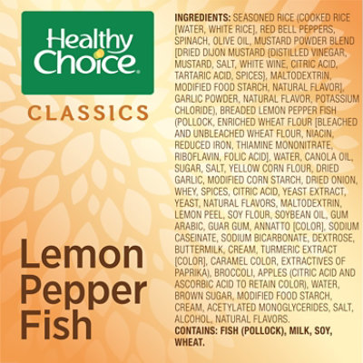 Healthy Choice Classics Complete Meals Lemon Pepper Fish Frozen Meal - 10.7 Oz - Image 3