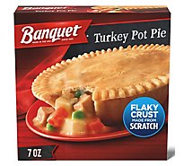 Banquet Frozen Turkey Pot Pie Dinner - 7 Oz