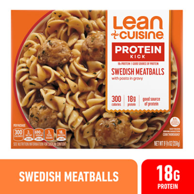 LEAN CUISINE Protein Kick Swedish Meatballs Frozen Entree Box - 9.125 Oz - Image 1