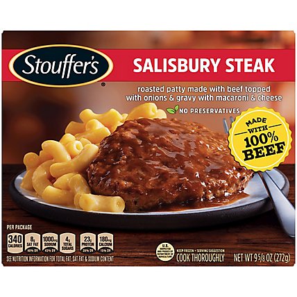 Stouffer's Salisbury Steak Individual Frozen Meal - 9.62 Oz - Image 1