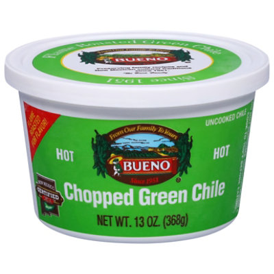 Bueno Chile Green Chopped Hot - 13 Oz