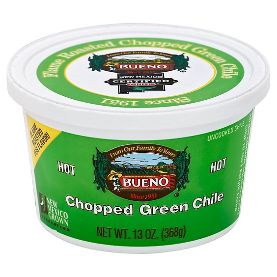 Bueno Chile Green Chopped Hot - 13 Oz