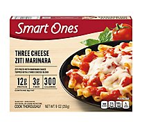 Smart Ones Savory Italian Recipes Meal Three Cheese Ziti Marinara - 9 Oz