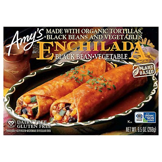 Amy's Black Bean Vegetable Enchilada - 9.5 Oz