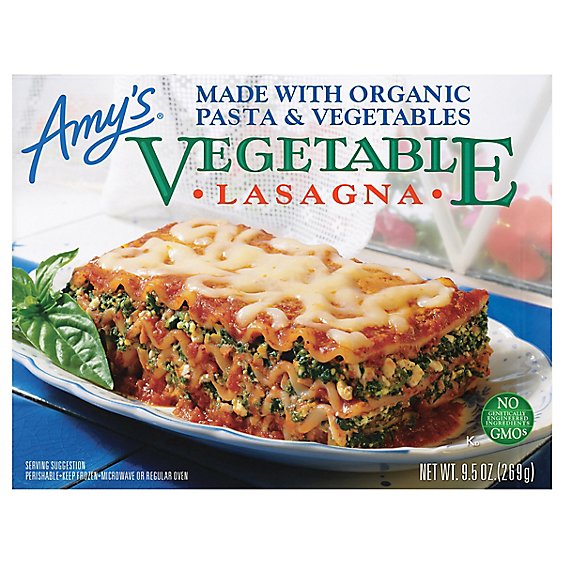 Amys Lasagna Vegetable - 9.5 Oz
