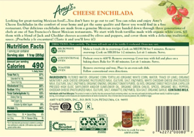 Amy's Cheese Enchilada - 9 Oz - Image 6