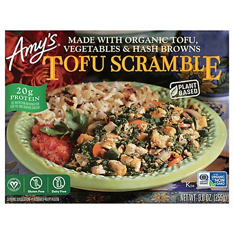 Amys Tofu Scramble With Hash Browns & Veggies - 9 Oz