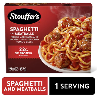Stouffer's Spaghetti With Meatballs Frozen Meal - 12.625 Oz