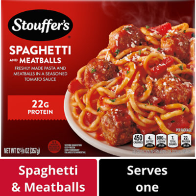 Stouffer's Spaghetti With Meatballs Frozen Meal - 12.625 Oz - Image 1