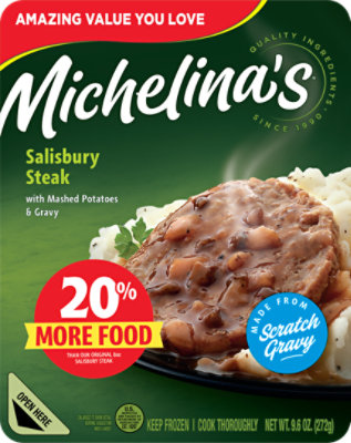 Michelinas Frozen Meal Salisbury Steak - 8 Oz