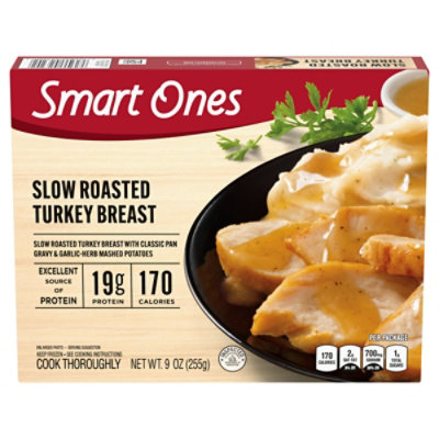 Smart Ones Slow Roasted Turkey Breast with Gravy & Mashed Potatoes Frozen Meal Box - 9 Oz