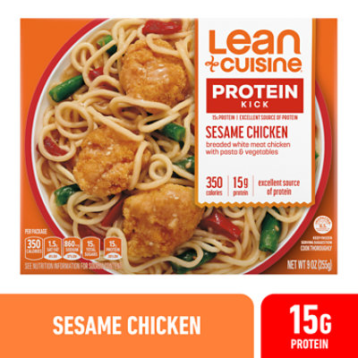 LEAN CUISINE Protein Kick Sesame Chicken Frozen Entree Box - 9 Oz - Image 1