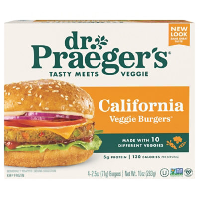 Dr. Praegers Burgers Veggie California 4 Count - 10 Oz - Image 3