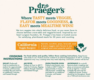 Dr. Praegers Burgers Veggie California 4 Count - 10 Oz - Image 5