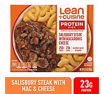 Lean Cuisine Features Salisbury Steak with Macaroni & Cheese Frozen Meal - 9.5 Oz