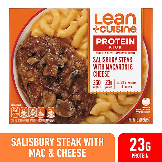 Lean Cuisine Features Salisbury Steak With Macaroni And Cheese Box - 9.5 Oz