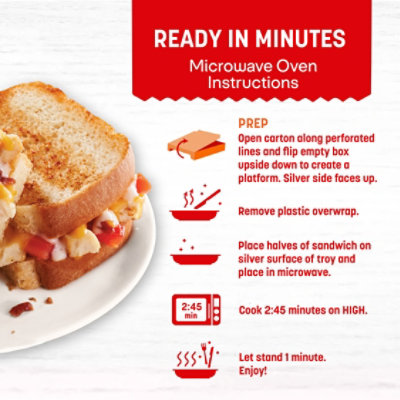 Lean Cuisine Features Chicken Club Panini Frozen Meal - 6 Oz - Image 3